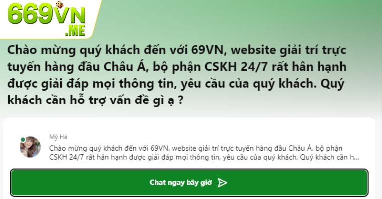 Liên hệ 69VN - Dịch vụ hỗ trợ khách hàng 24h